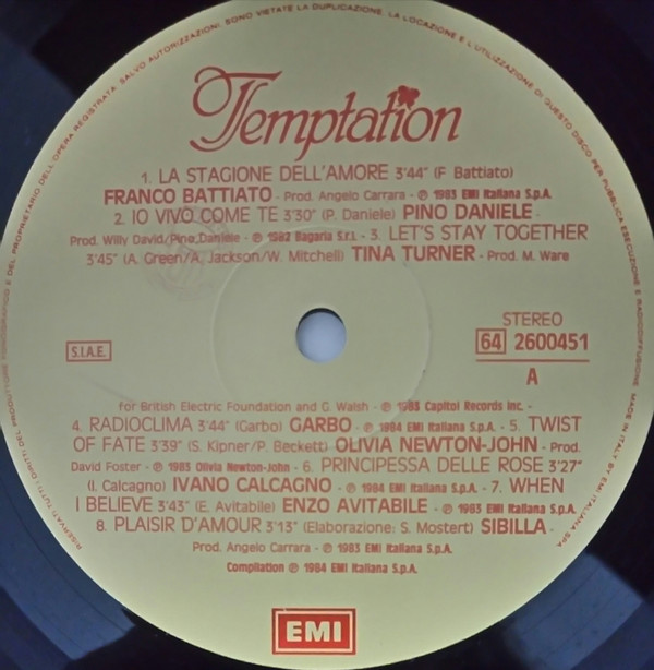Various - Temptation | EMI (64 2600451) - 2 Various - Temptation | EMI (64 2600451) - 2