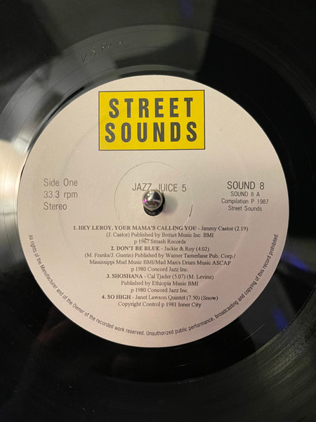Various - Jazz Juice 5 | Street Sounds (SOUND 8) - 4 Various - Jazz Juice 5 | Street Sounds (SOUND 8) - 4