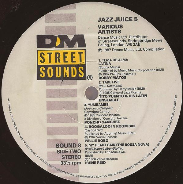 Various - Jazz Juice 5 | Street Sounds (SOUND 8) - 3 Various - Jazz Juice 5 | Street Sounds (SOUND 8) - 3