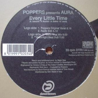 Poppers Presents Aura - Every Little Time | Downtown (DTR 1144)