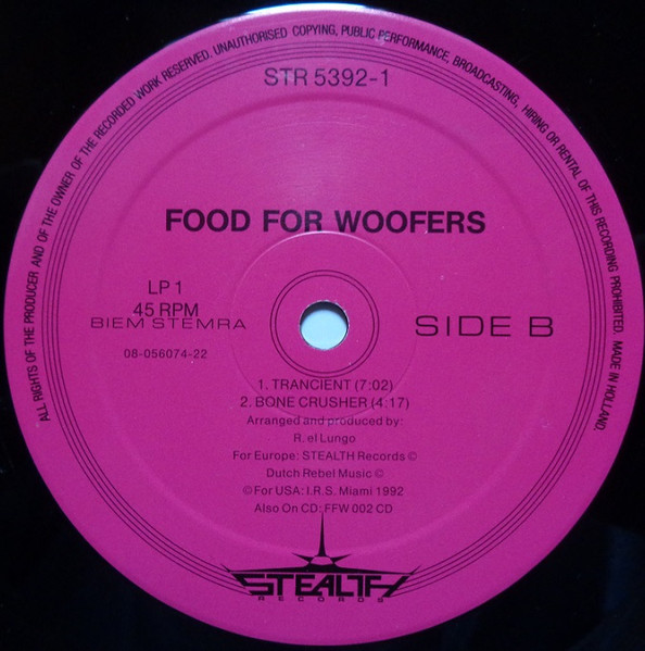 Food For Woofers - More Bass Extention | Stealth Records (STR 5392) - 3