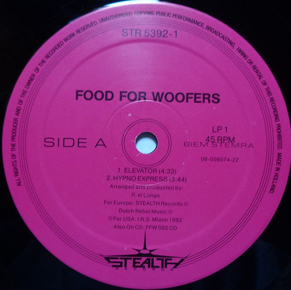 Food For Woofers - More Bass Extention | Stealth Records (STR 5392) - 2