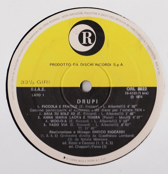 Drupi - Drupi | Ricordi (ORL 8022) - 3 Drupi - Drupi | Ricordi (ORL 8022) - 3