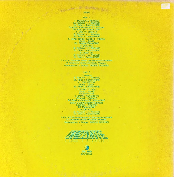 Drupi - Drupi | Ricordi (ORL 8022) - 2 Drupi - Drupi | Ricordi (ORL 8022) - 2