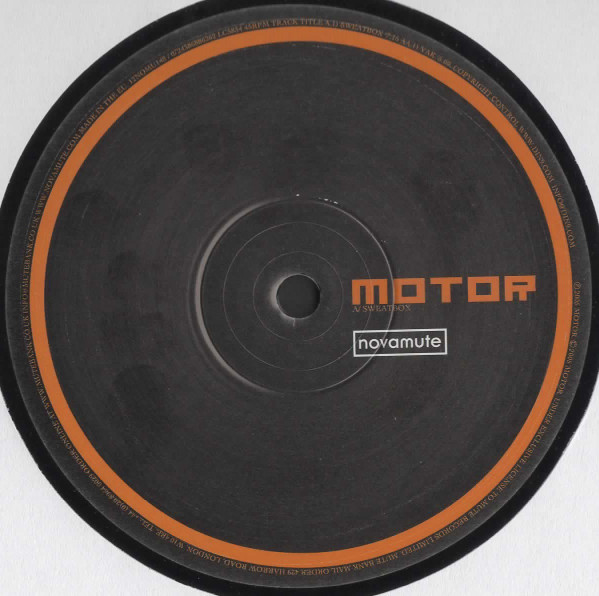 MOTOR - Sweatbox / Yak | NovaMute (12 NoMu 148) - 2