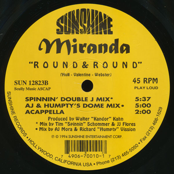 Miranda - Round & Round | Sunshine Entertainment (SUN 12823)