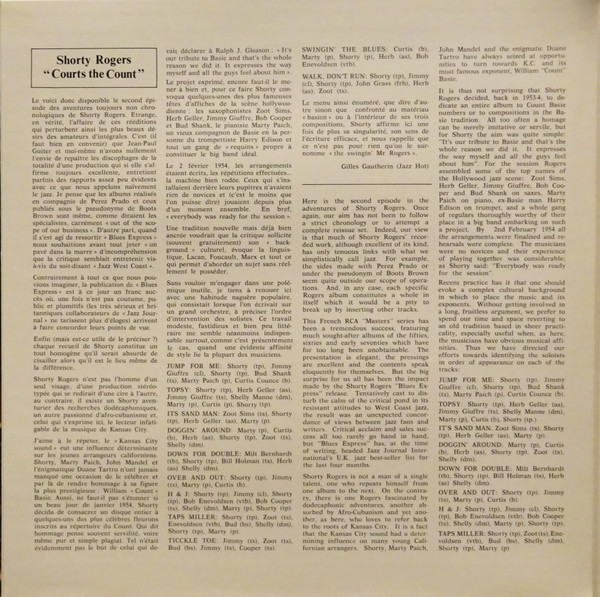 Shorty Rogers - Shorty Rogers Courts The Count | RCA Victor (PM 42359) - 2