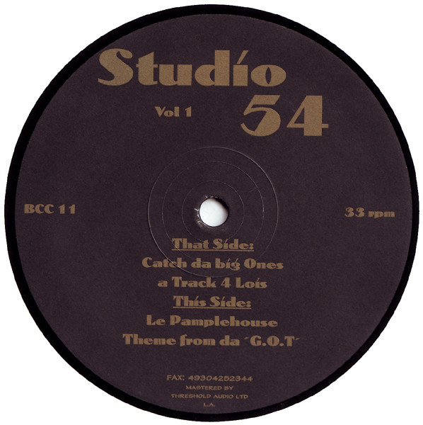 Studio 54 - Vol 1 | BCC Music (BCC 11) - main Studio 54 - Vol 1 | BCC Music (BCC 11) - main
