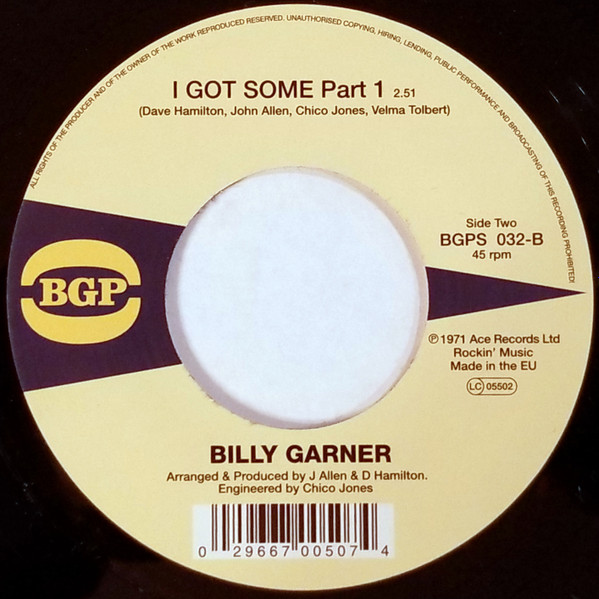 Sugar Billy Garner - Brand New Girl / I Got Some Part 1 | BGP Records (BGPS 032) - 2 Sugar Billy Garner - Brand New Girl / I Got Some Part 1 | BGP Records (BGPS 032) - 2