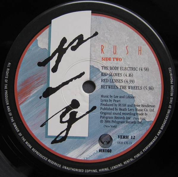 Rush - Grace Under Pressure | Vertigo (VERH 12) - 4 Rush - Grace Under Pressure | Vertigo (VERH 12) - 4