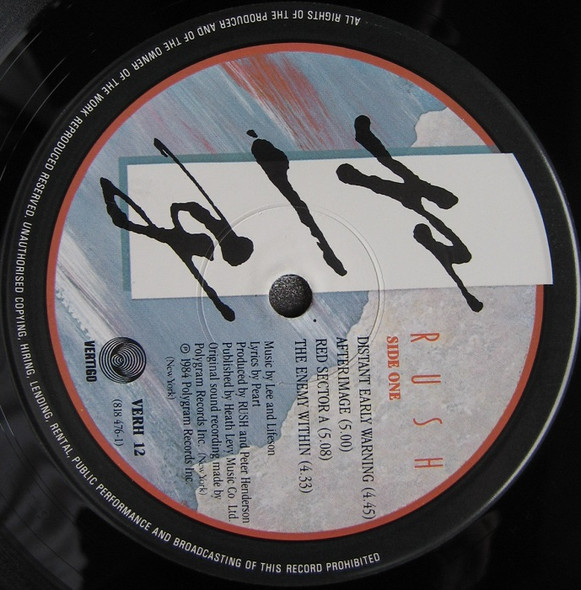 Rush - Grace Under Pressure | Vertigo (VERH 12) - 3 Rush - Grace Under Pressure | Vertigo (VERH 12) - 3