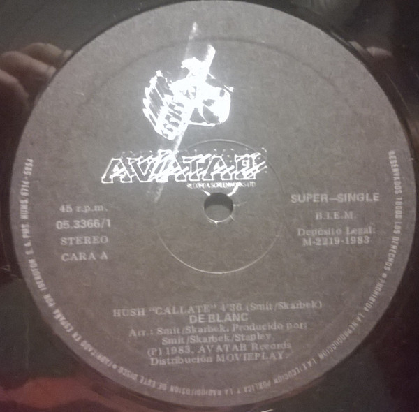 De Blanc - Hush = Callate | Movieplay (05.3366/1) - 3