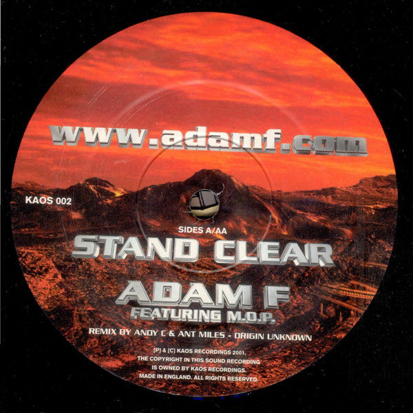 Adam F Featuring M.O.P. - Stand Clear (Remix By Andy C & Ant Miles - Origin Unknown) | Kaos Recordings (KAOS 002) - 4 Adam F Featuring M.O.P. - Stand Clear (Remix By Andy C & Ant Miles - Origin Unknown) | Kaos Recordings (KAOS 002) - 4
