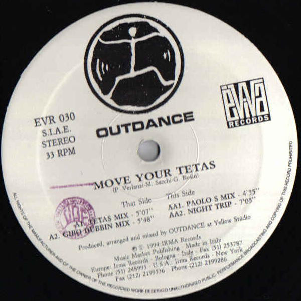 Outdance - Move Your Tetas | Èviva Records (EVR 030) - main