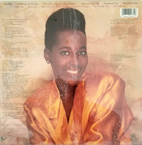 Tramaine Hawkins - The Joy That Floods My Soul | Sparrow Records (SPR 1173) - 2 Tramaine Hawkins - The Joy That Floods My Soul | Sparrow Records (SPR 1173) - 2