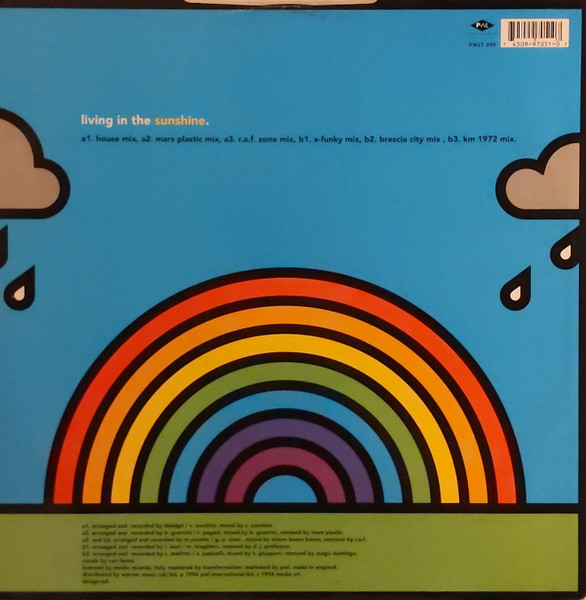 Club House Featuring Carl Fanini - Living In The Sunshine | PWL International (PWLT 309) - 2