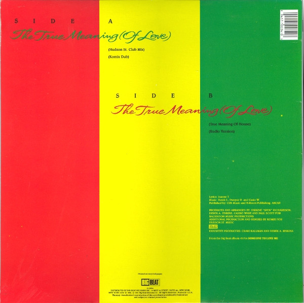 Jomanda - The True Meaning Of Love | Big Beat (0-10034) - 2