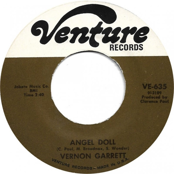 Vernon Garrett - Angel Doll / Hop Skip And Jump | Venture Records (VE-635) - main
