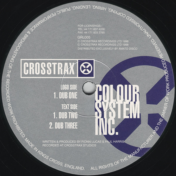 Colour System Inc. - Dub One | Gracious Livin' (GRL005)