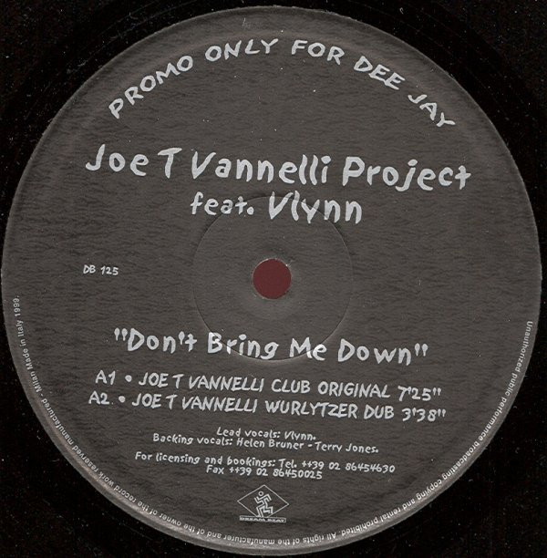 Joe T. Vannelli Project  &  Vlynn - Don't Bring Me Down | Dream Beat (DB 125)