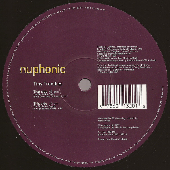 Tiny Trendies - The Sky Is Not Crying | Nuphonic (NUX 132) Tiny Trendies - The Sky Is Not Crying | Nuphonic (NUX 132)