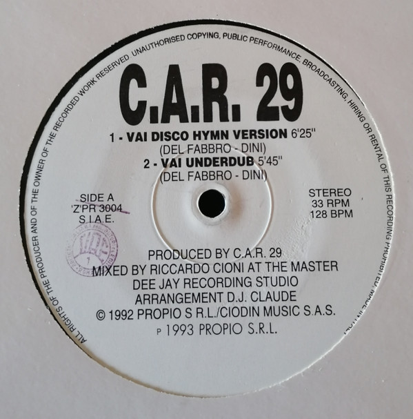 C.A.R. 29 - Vai | 'Z'UP (ZPR 3004) - main