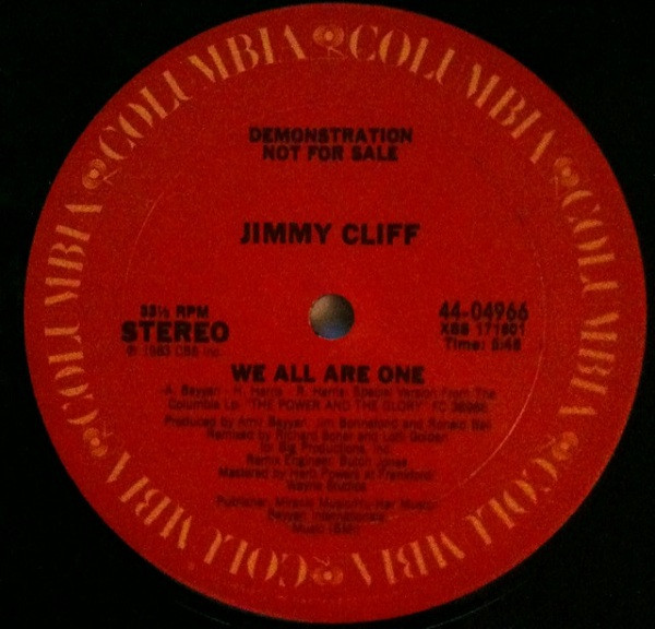 Jimmy Cliff - We All Are One | Columbia (AS 1809) - main