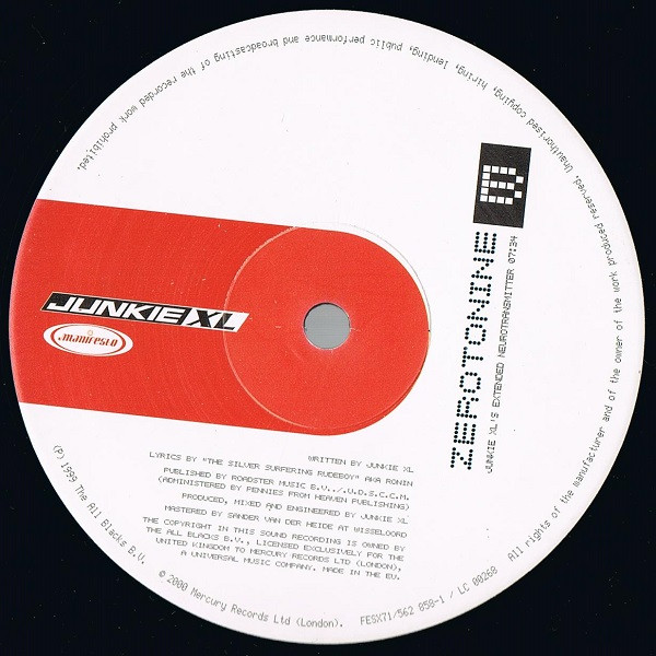 Junkie XL - Zerotonine | Manifesto (562 858-1) - 4
