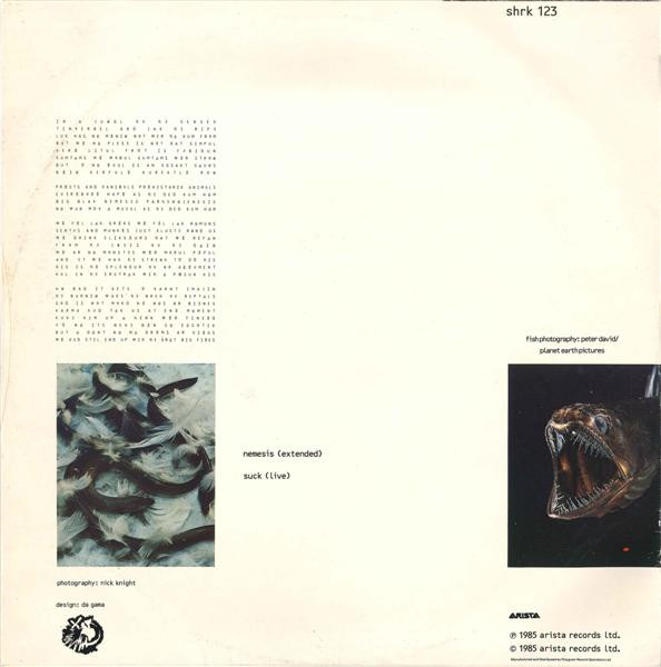 Shriekback - Nemesis (Extended) | Arista (SHRK 123) Shriekback - Nemesis (Extended) | Arista (SHRK 123)