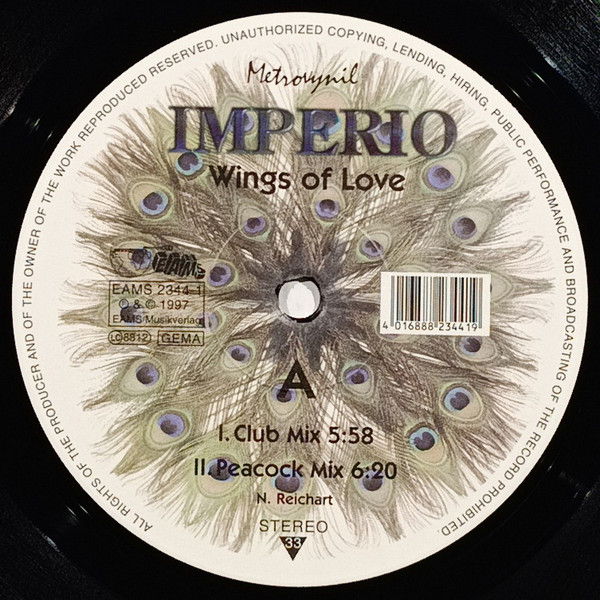 Imperio - Wings Of Love | EAMS (EAMS 2344-1) - 2 Imperio - Wings Of Love | EAMS (EAMS 2344-1) - 2