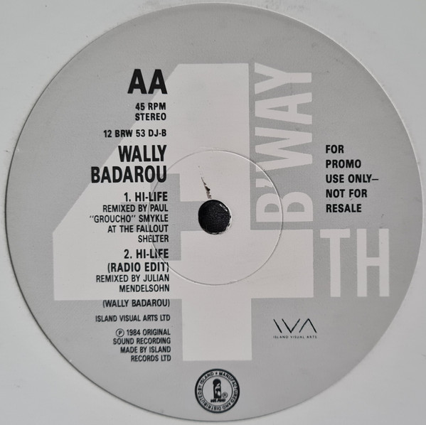 Wally Badarou - Hi-Life | 4th & Broadway (12 BRW 53 DJ) - 2