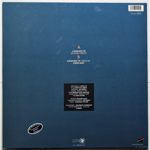Maria Et - À Miami Avec Toi | Nord Sud (871 149-1) - 2