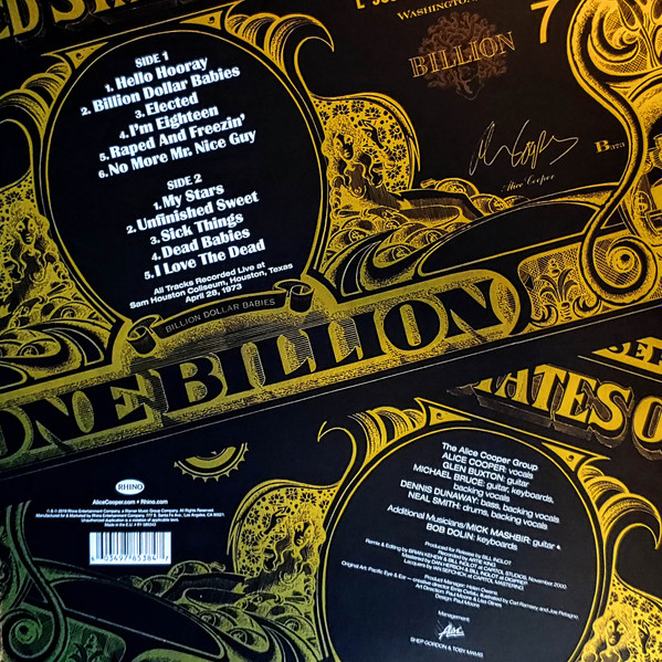 Alice Cooper - Billion Dollar Babies Live | Rhino Records (R1 585343) - 2 Alice Cooper - Billion Dollar Babies Live | Rhino Records (R1 585343) - 2