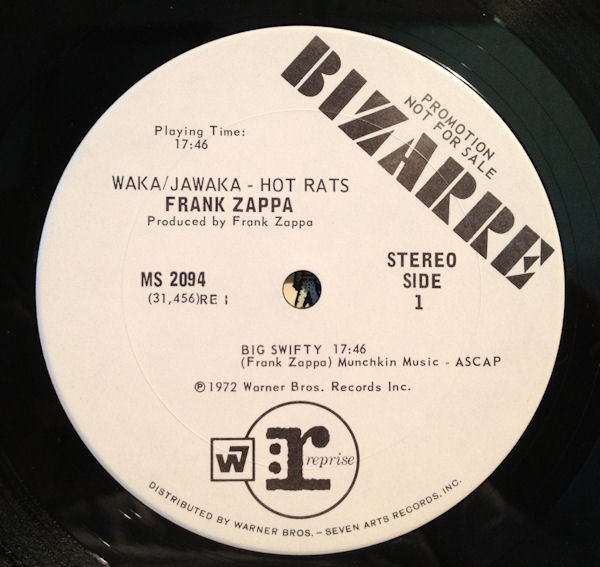 Frank Zappa - Waka / Jawaka - Hot Rats | Bizarre Records (MS 2094) - 4