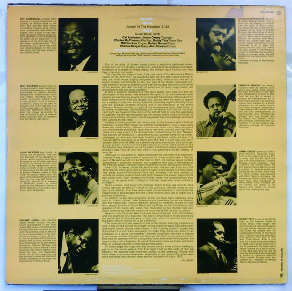 Various - Newport In New York '72 The Jam Sessions, Vol 1 | Atlantic (ATL 40445) - 2