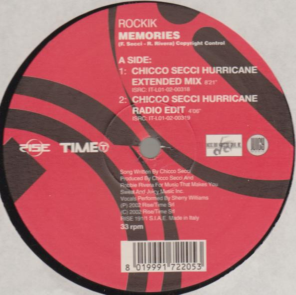 Rockik - Memories | Rise (RISE 191) Rockik - Memories | Rise (RISE 191)