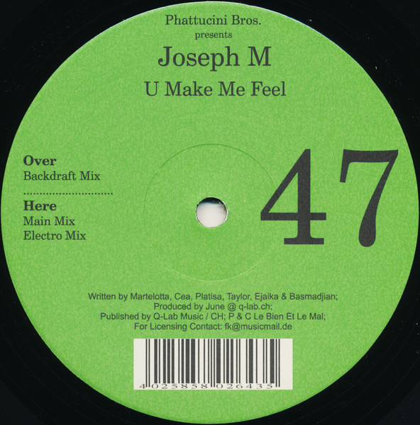 Phattucini Bros. Presents DJ Joseph M - U Make Me Feel | Le Bien Et Le Mal (BIEN 047)