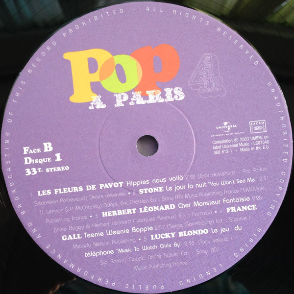 Various - Pop A Paris Vol.4 Minet Jerk | Universal Music France (069 112-1) - 4 Various - Pop A Paris Vol.4 Minet Jerk | Universal Music France (069 112-1) - 4