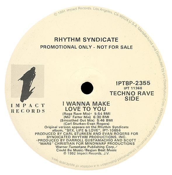 Rhythm Syndicate - I Wanna Make Love To You | Impact Records (IPT8P-2355)