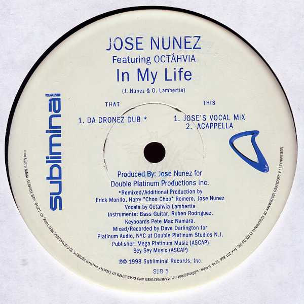 Jose Nunez  &  Octáhvia - In My Life | Subliminal (SUB 5) - 3