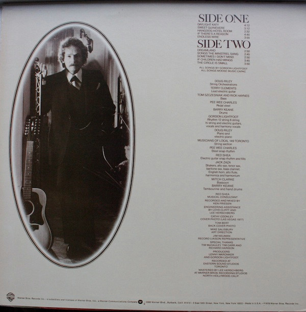 Gordon Lightfoot - Endless Wire | Warner Bros. Records (BSK 3149)