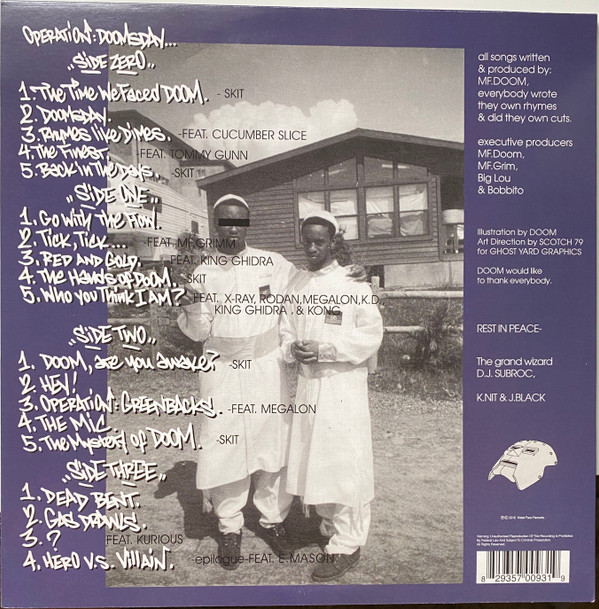 MF Doom - Operation: Doomsday | Metal Face Records (MF 93 LP) - 2 MF Doom - Operation: Doomsday | Metal Face Records (MF 93 LP) - 2