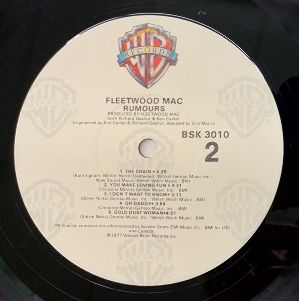 Fleetwood Mac - Rumours | Warner Bros. Records (BSK 3010) - 4 Fleetwood Mac - Rumours | Warner Bros. Records (BSK 3010) - 4