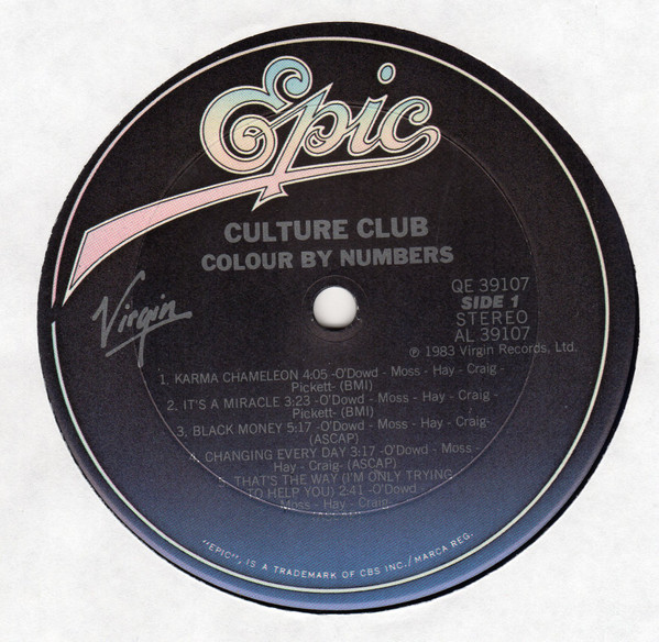 Culture Club - Colour By Numbers | Epic (QE 39107) - 3 Culture Club - Colour By Numbers | Epic (QE 39107) - 3