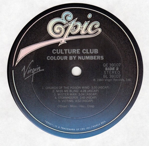 Culture Club - Colour By Numbers | Epic (QE 39107) - 4 Culture Club - Colour By Numbers | Epic (QE 39107) - 4