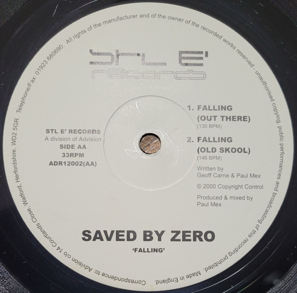 Saved By Zero - Falling | Stl E' Records (ADR12002) - 2 Saved By Zero - Falling | Stl E' Records (ADR12002) - 2