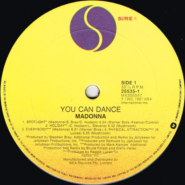 Madonna - You Can Dance | Sire (25535-1) - 3 Madonna - You Can Dance | Sire (25535-1) - 3