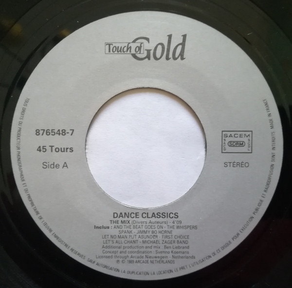 Various - Dance Classics - The Mix | Touch Of Gold (876548-7) - 3