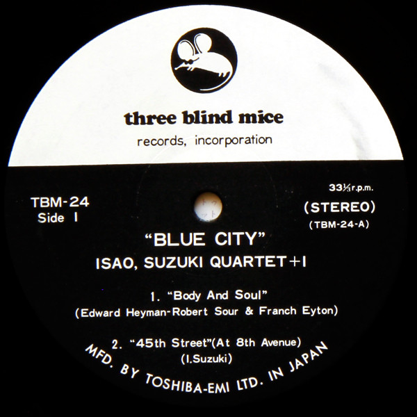 Isao Suzuki Quartet - Blue City | Three Blind Mice (TBM-24) - 3