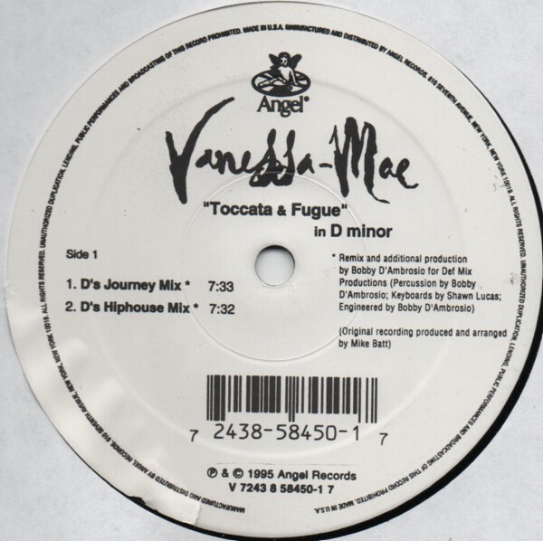 Vanessa-Mae - Toccata & Fugue In D Minor | Angel Records (58450-1) - 2 Vanessa-Mae - Toccata & Fugue In D Minor | Angel Records (58450-1) - 2